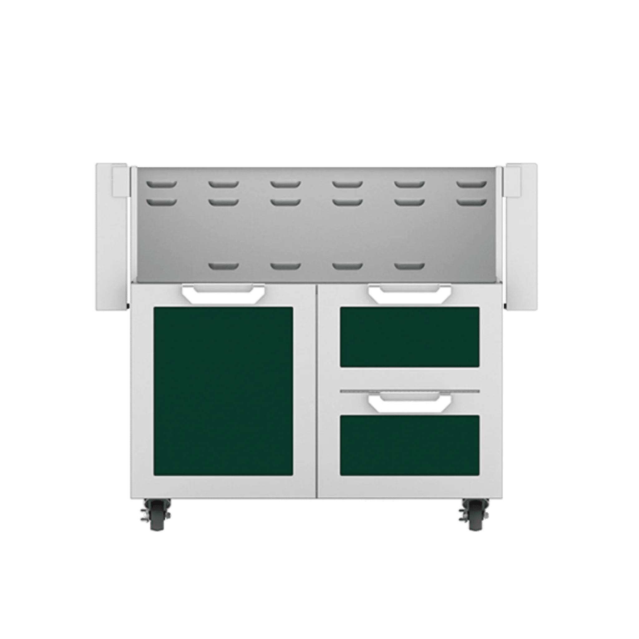 Hestan 36" GCR Series Outdoor Tower Cart with Door & Double Drawer - GCR36 - by Hestan | Buy at Agent BBQ