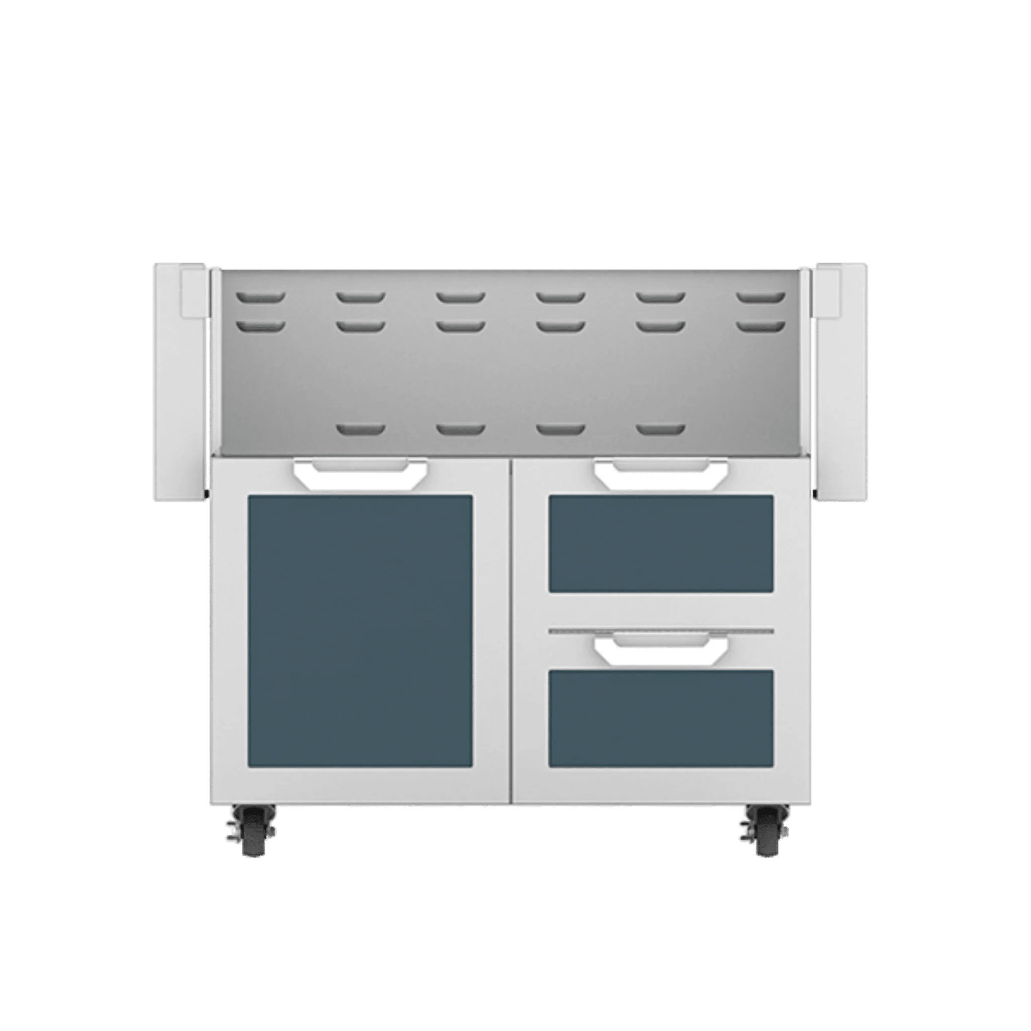 Hestan 36" GCR Series Outdoor Tower Cart with Door & Double Drawer - GCR36 - by Hestan | Buy at Agent BBQ