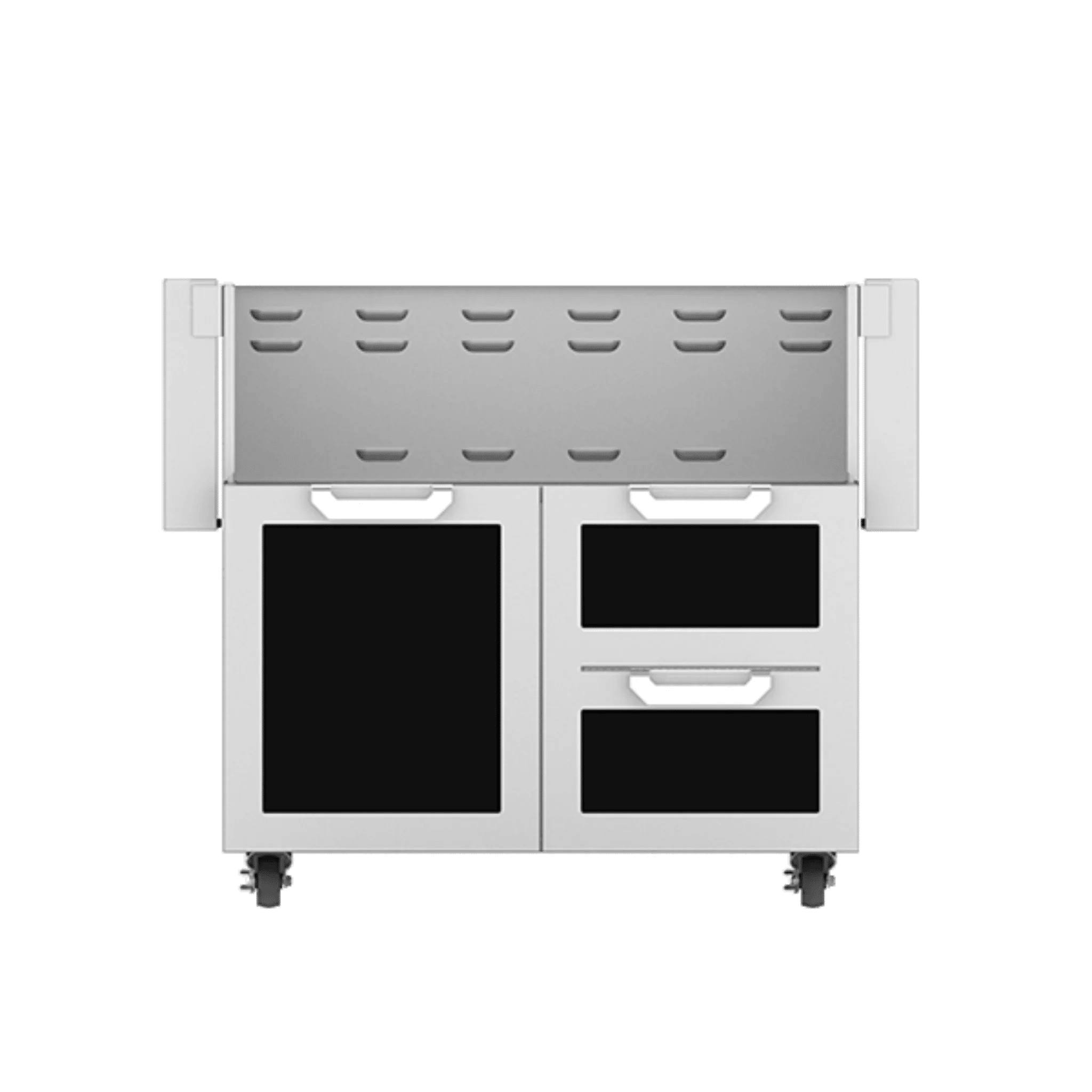 Hestan 36" GCR Series Outdoor Tower Cart with Door & Double Drawer - GCR36 - by Hestan | Buy at Agent BBQ