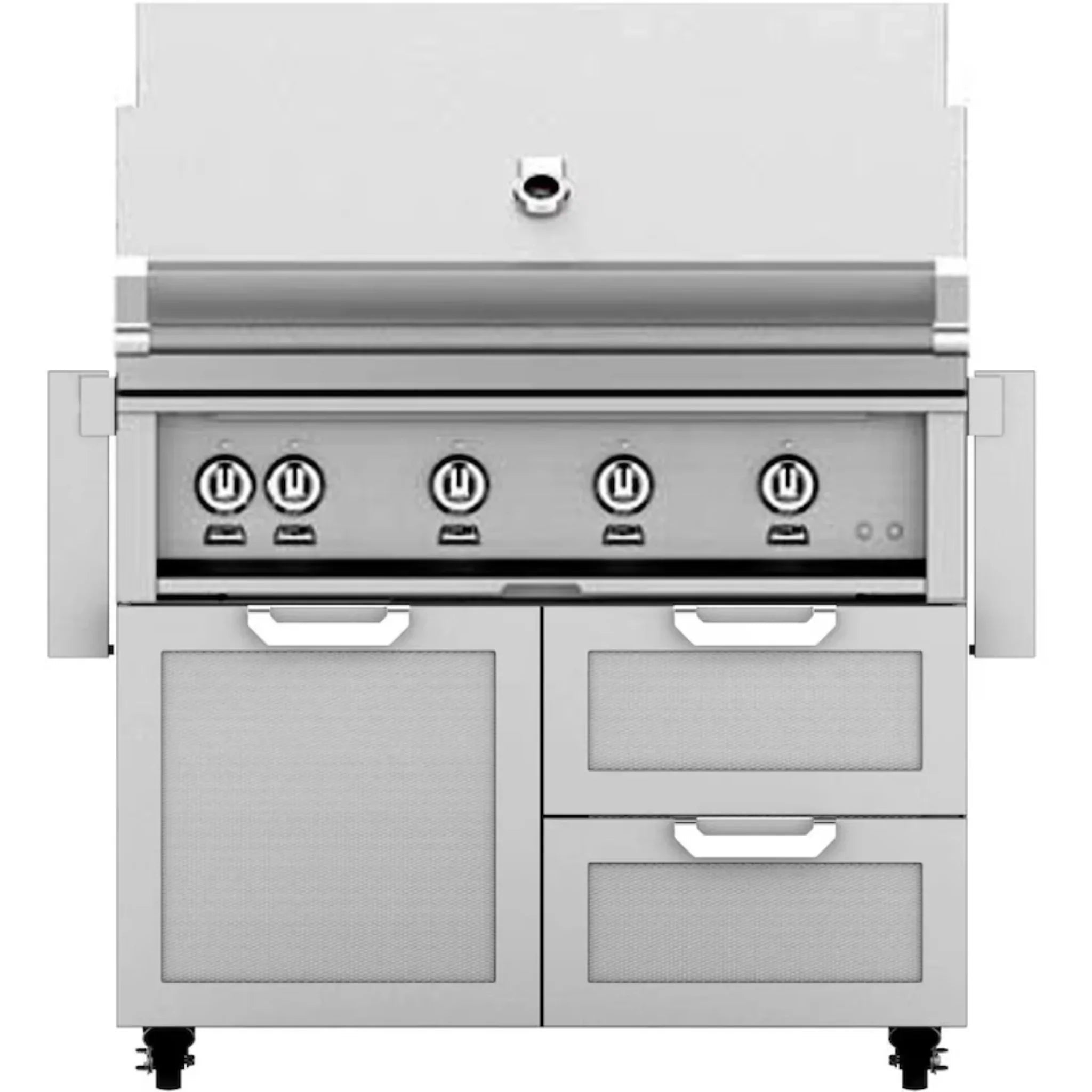 Hestan 42" Freestanding Grill with Door & Double Drawers - GBR42 - GCR42 - by Hestan | Buy at Agent BBQ