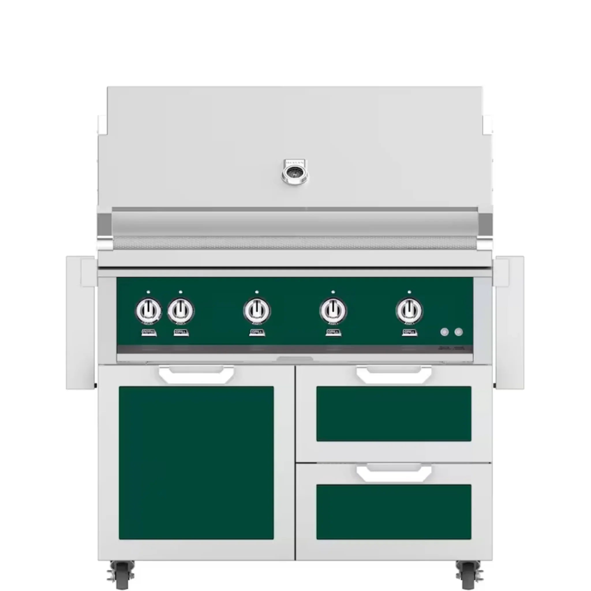 Hestan 42" Freestanding Grill with Door & Double Drawers - GBR42 - GCR42 - by Hestan | Buy at Agent BBQ
