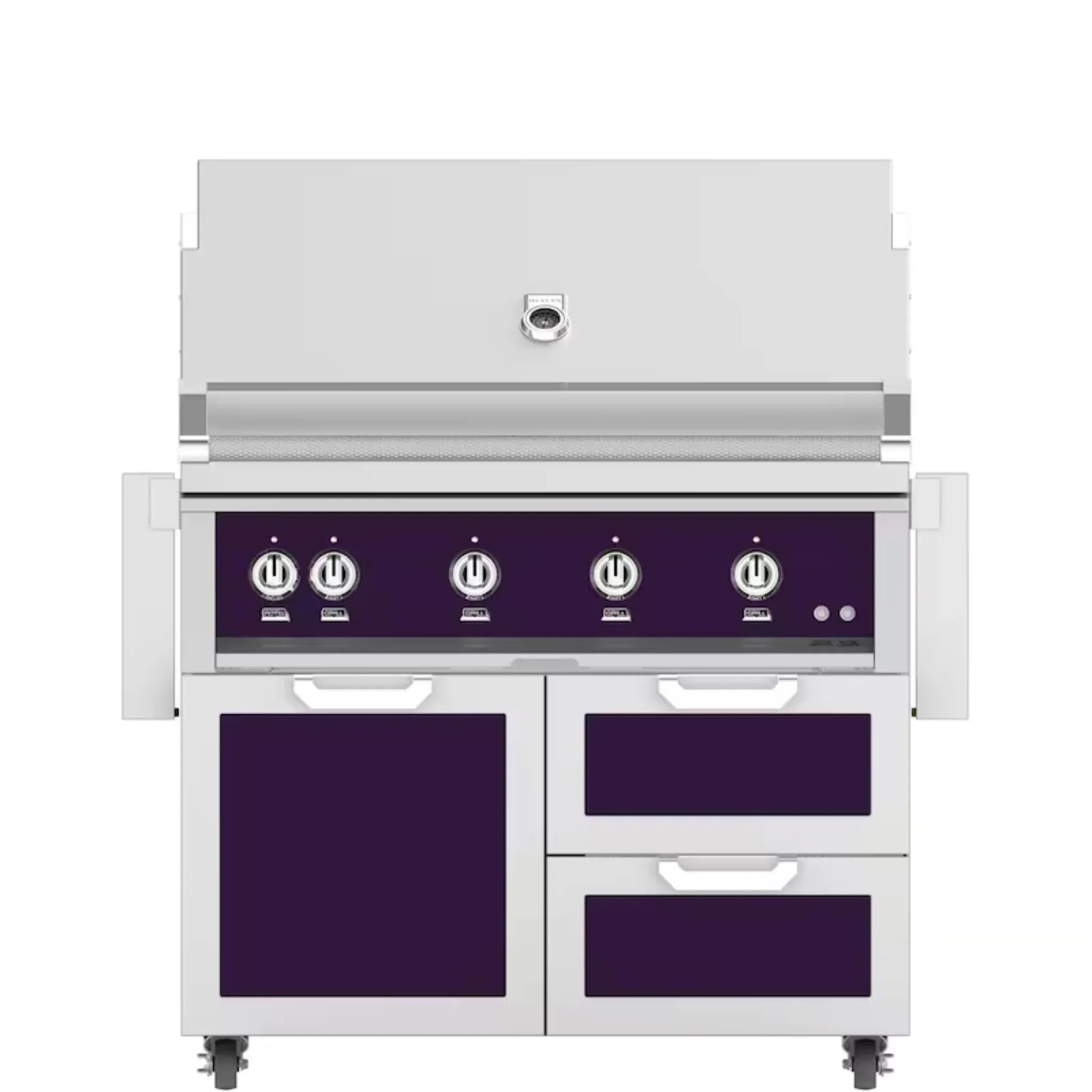 Hestan 42" Freestanding Grill with Door & Double Drawers - GBR42 - GCR42 - by Hestan | Buy at Agent BBQ