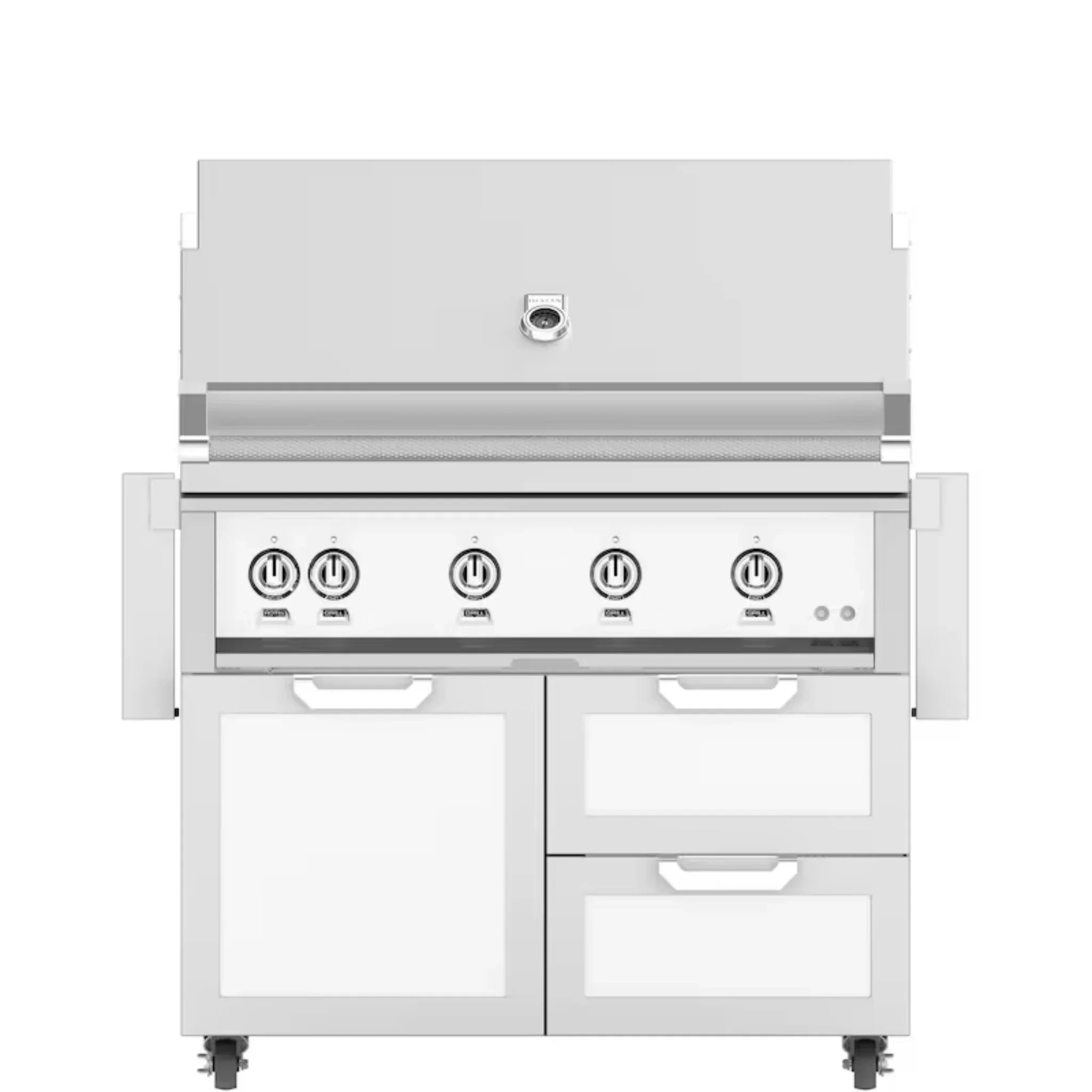 Hestan 42" Freestanding Grill with Door & Double Drawers - GBR42 - GCR42 - by Hestan | Buy at Agent BBQ