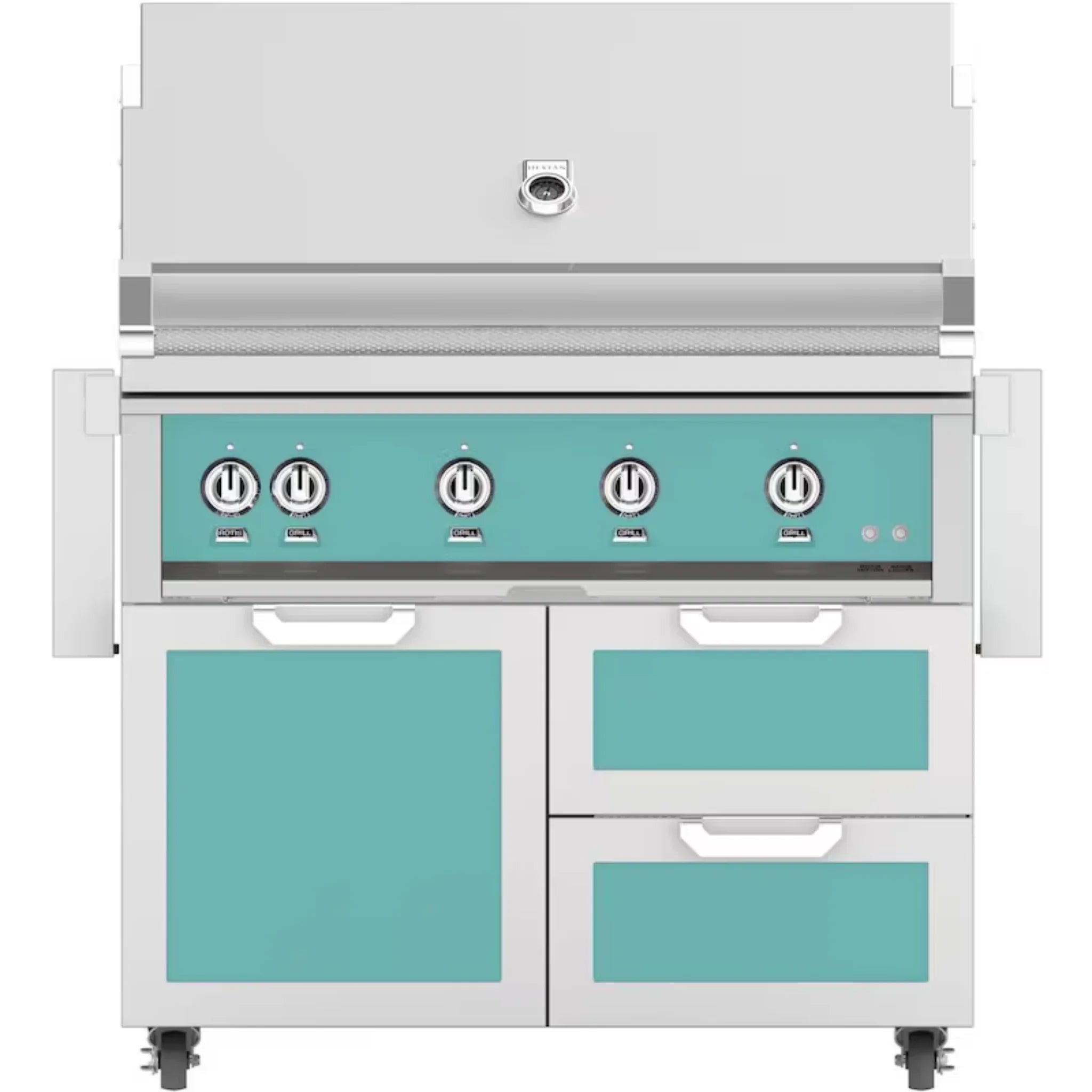 Hestan 42" Freestanding Grill with Door & Double Drawers - GBR42 - GCR42 - by Hestan | Buy at Agent BBQ