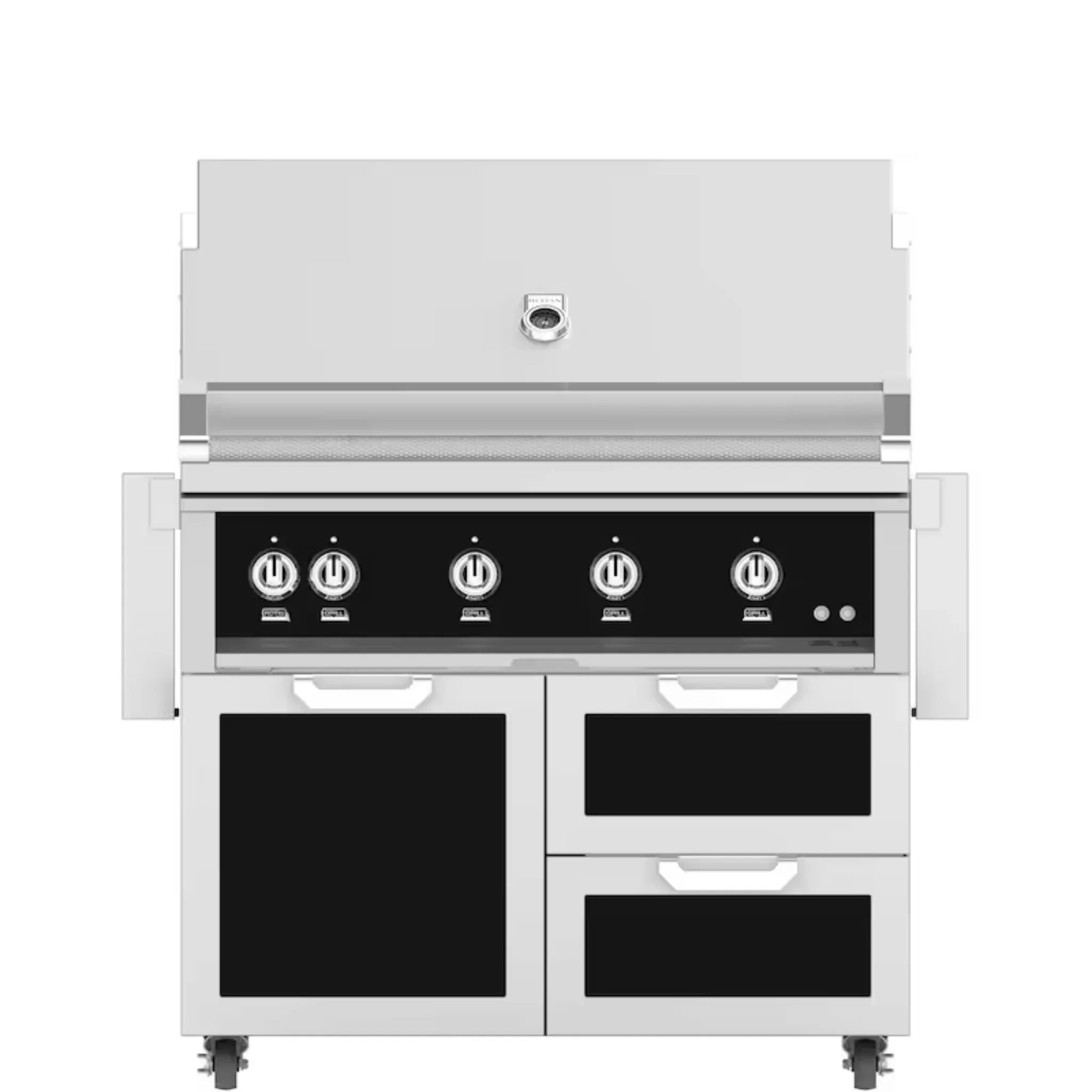 Hestan 42" Freestanding Grill with Door & Double Drawers - GBR42 - GCR42 - by Hestan | Buy at Agent BBQ