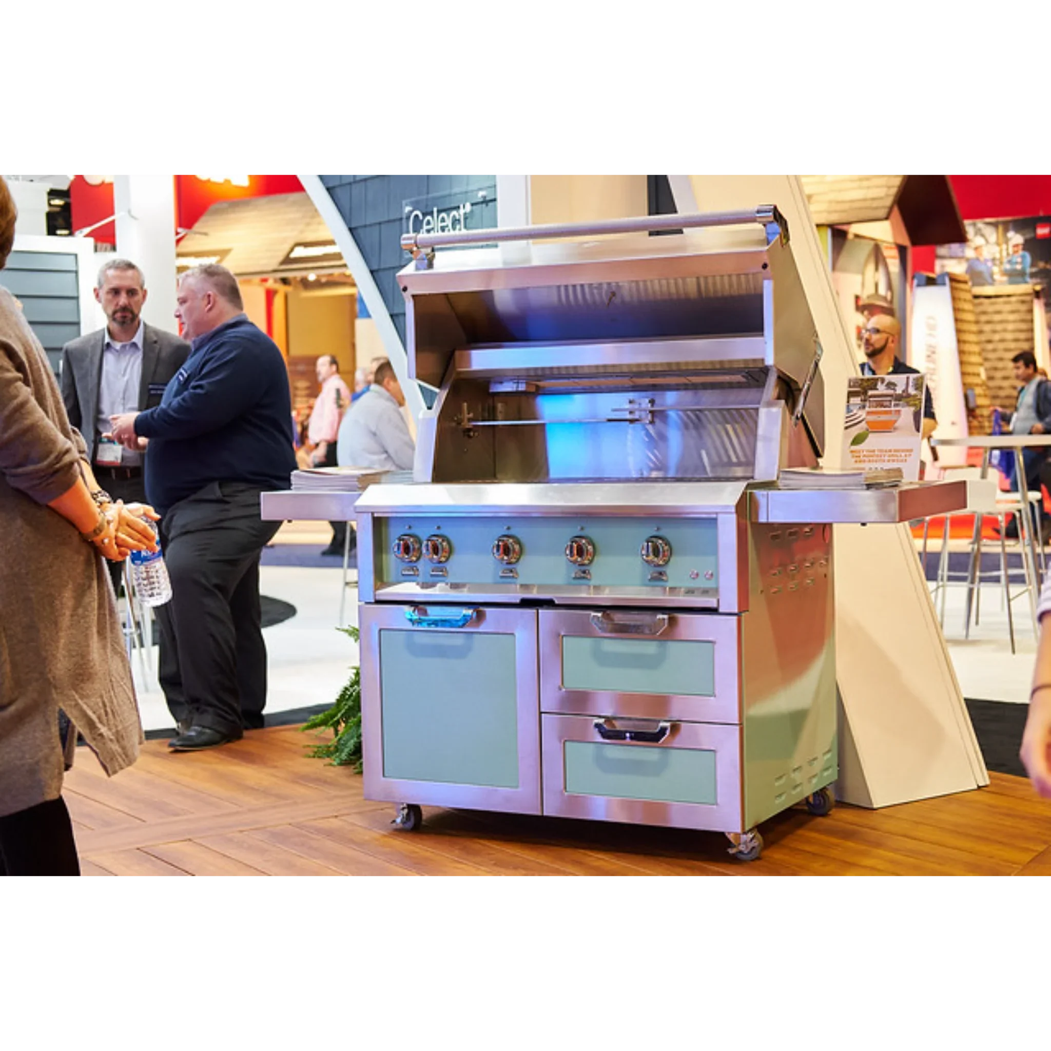 Hestan 42" GCR Series Outdoor Tower Cart with Door & Double Drawer - GCR42 - by Hestan | Buy at Agent BBQ
