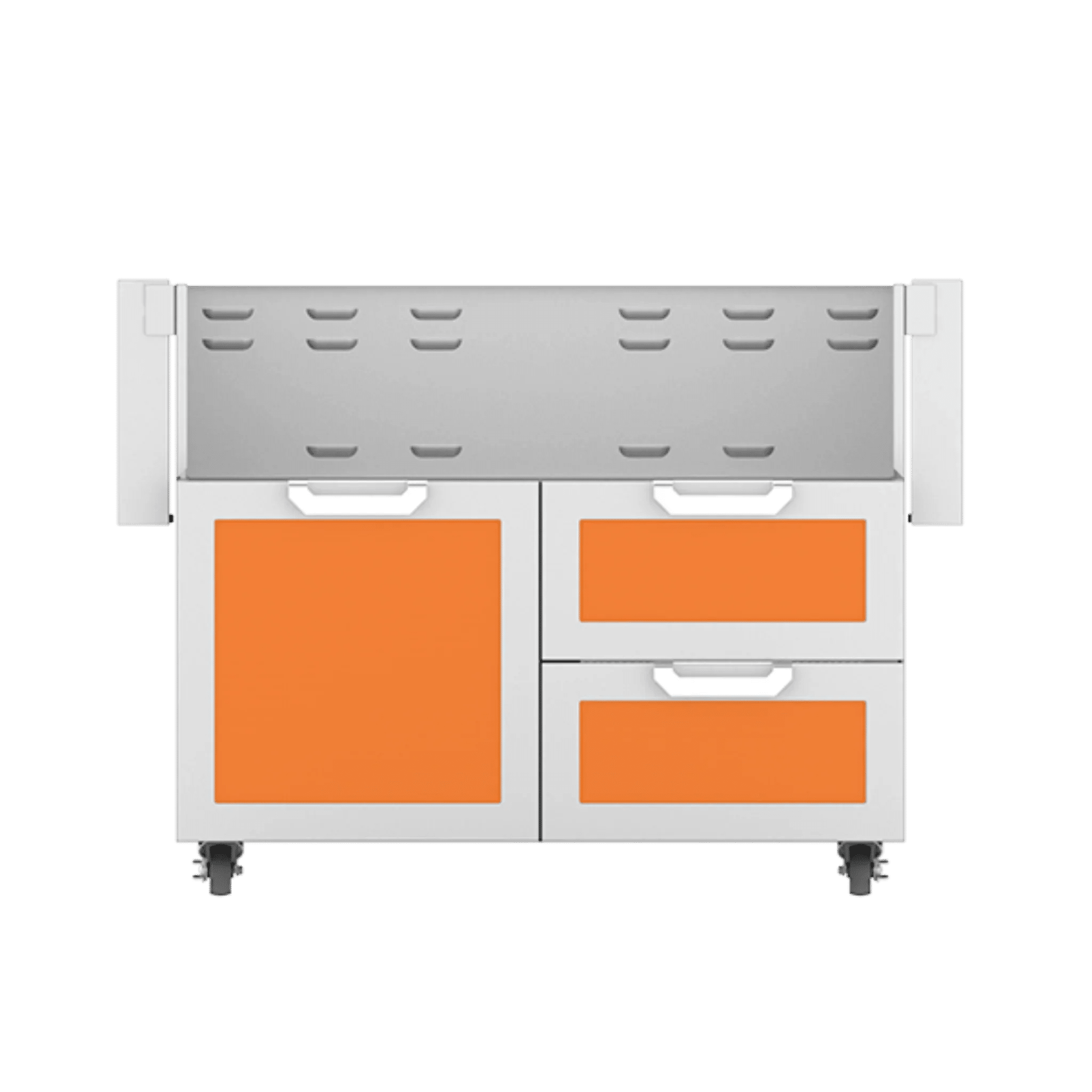 Hestan 42" GCR Series Outdoor Tower Cart with Door & Double Drawer - GCR42 - by Hestan | Buy at Agent BBQ