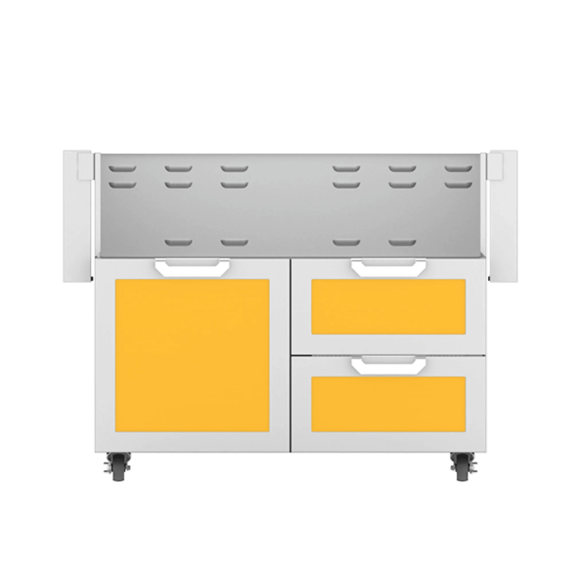 Hestan 42" GCR Series Outdoor Tower Cart with Door & Double Drawer - GCR42 - by Hestan | Buy at Agent BBQ