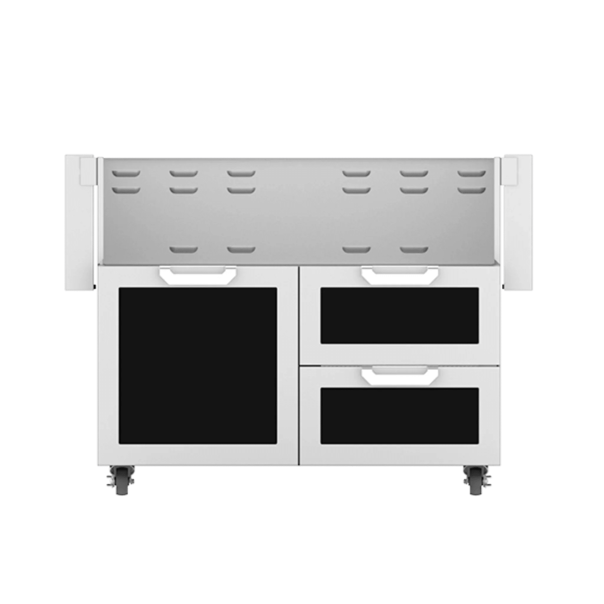 Hestan 42" GCR Series Outdoor Tower Cart with Door & Double Drawer - GCR42 - by Hestan | Buy at Agent BBQ