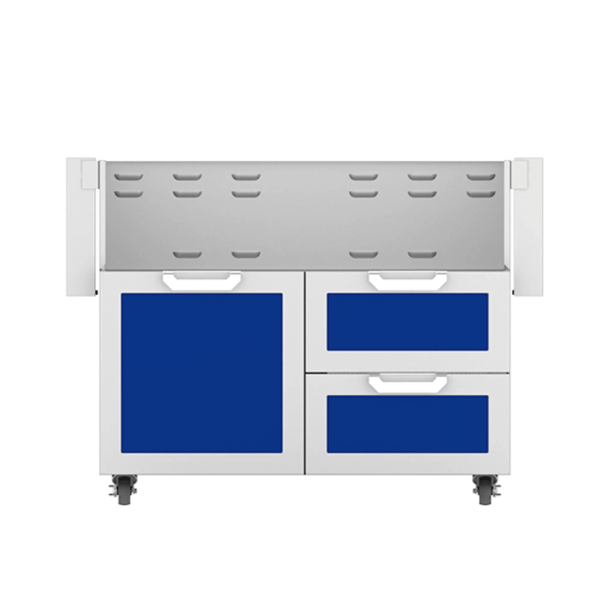 Hestan 42" GCR Series Outdoor Tower Cart with Door & Double Drawer - GCR42 - by Hestan | Buy at Agent BBQ
