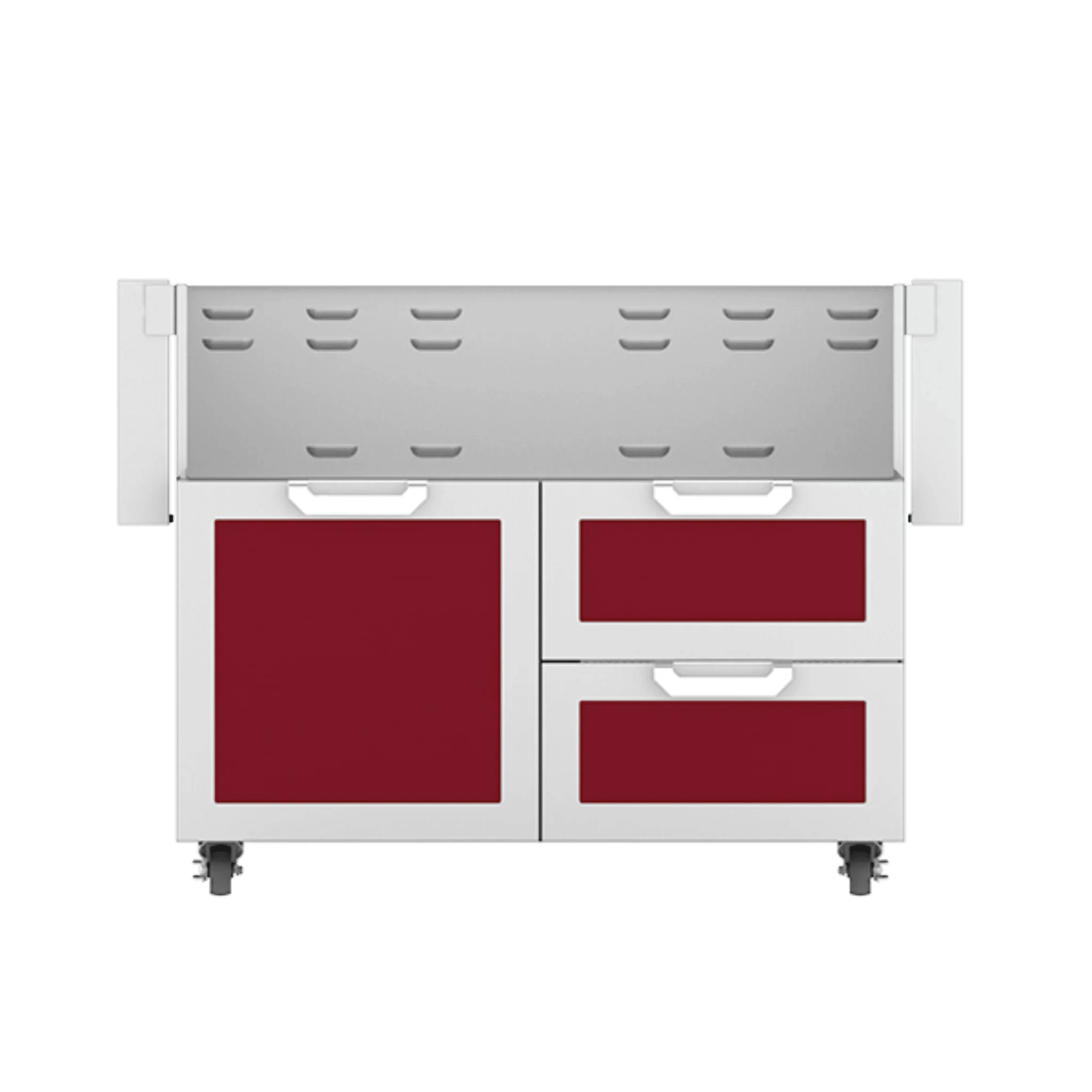 Hestan 42" GCR Series Outdoor Tower Cart with Door & Double Drawer - GCR42 - by Hestan | Buy at Agent BBQ