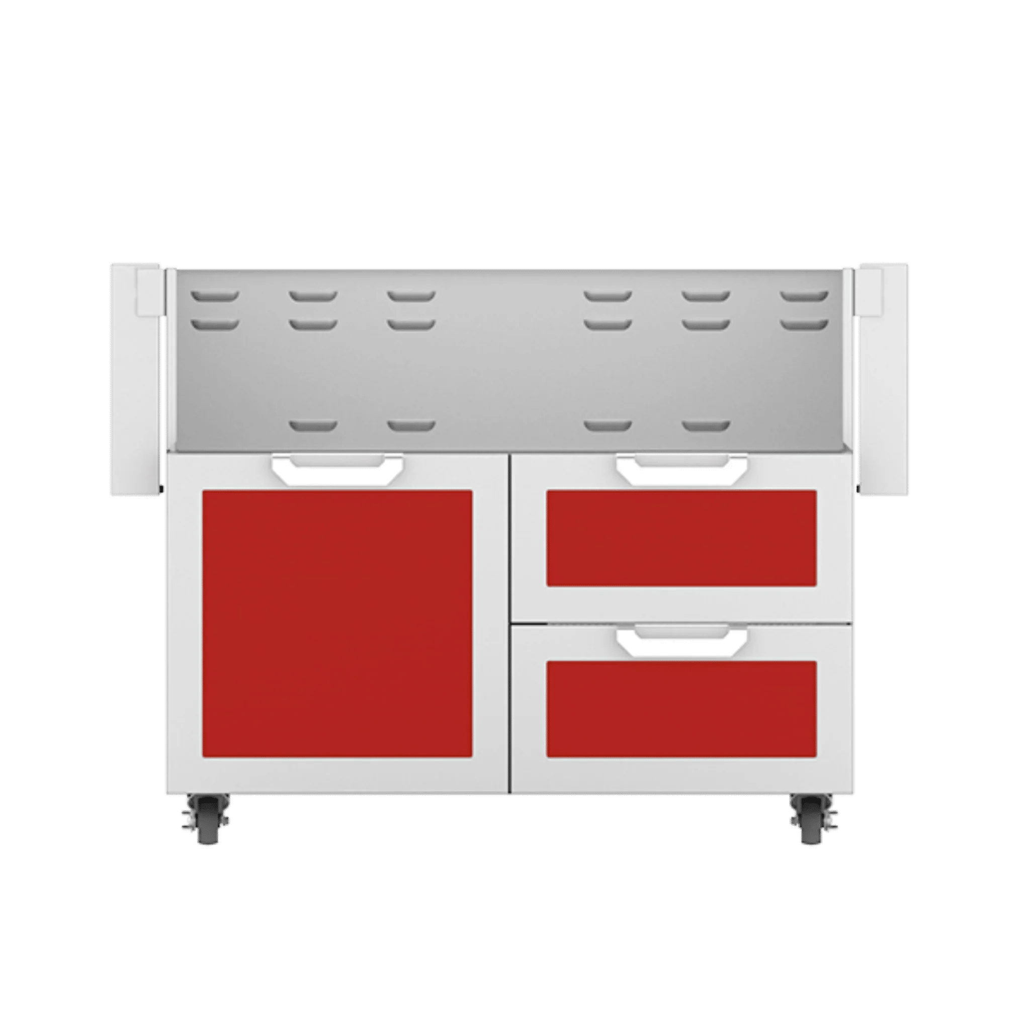 Hestan 42" GCR Series Outdoor Tower Cart with Door & Double Drawer - GCR42 - by Hestan | Buy at Agent BBQ