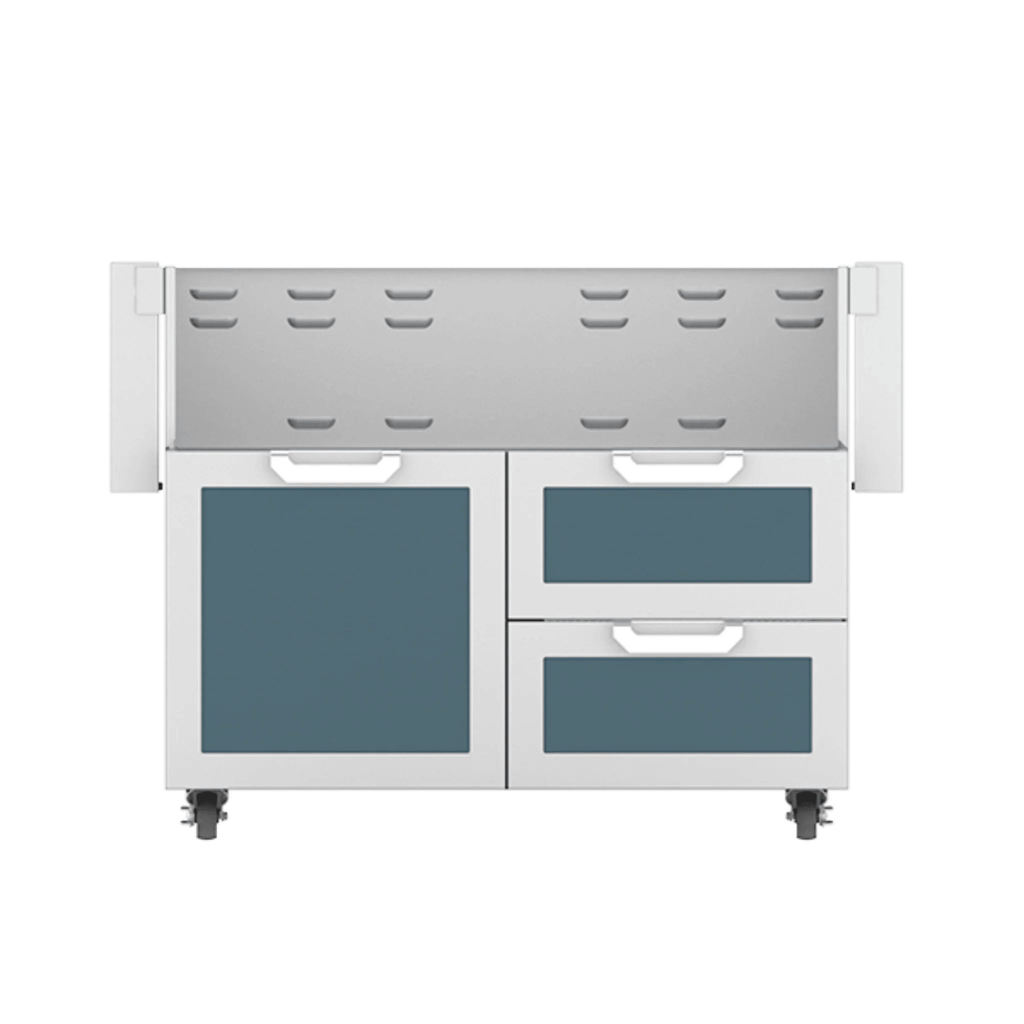 Hestan 42" GCR Series Outdoor Tower Cart with Door & Double Drawer - GCR42 - by Hestan | Buy at Agent BBQ