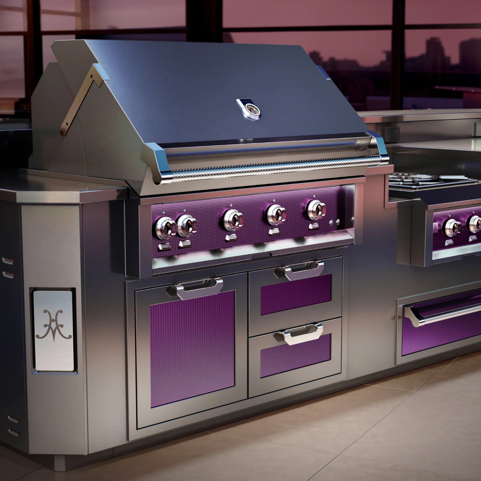 Hestan 42" Outdoor Combo Door & Drawer - AGSDR42 - by Hestan | Buy at Agent BBQ