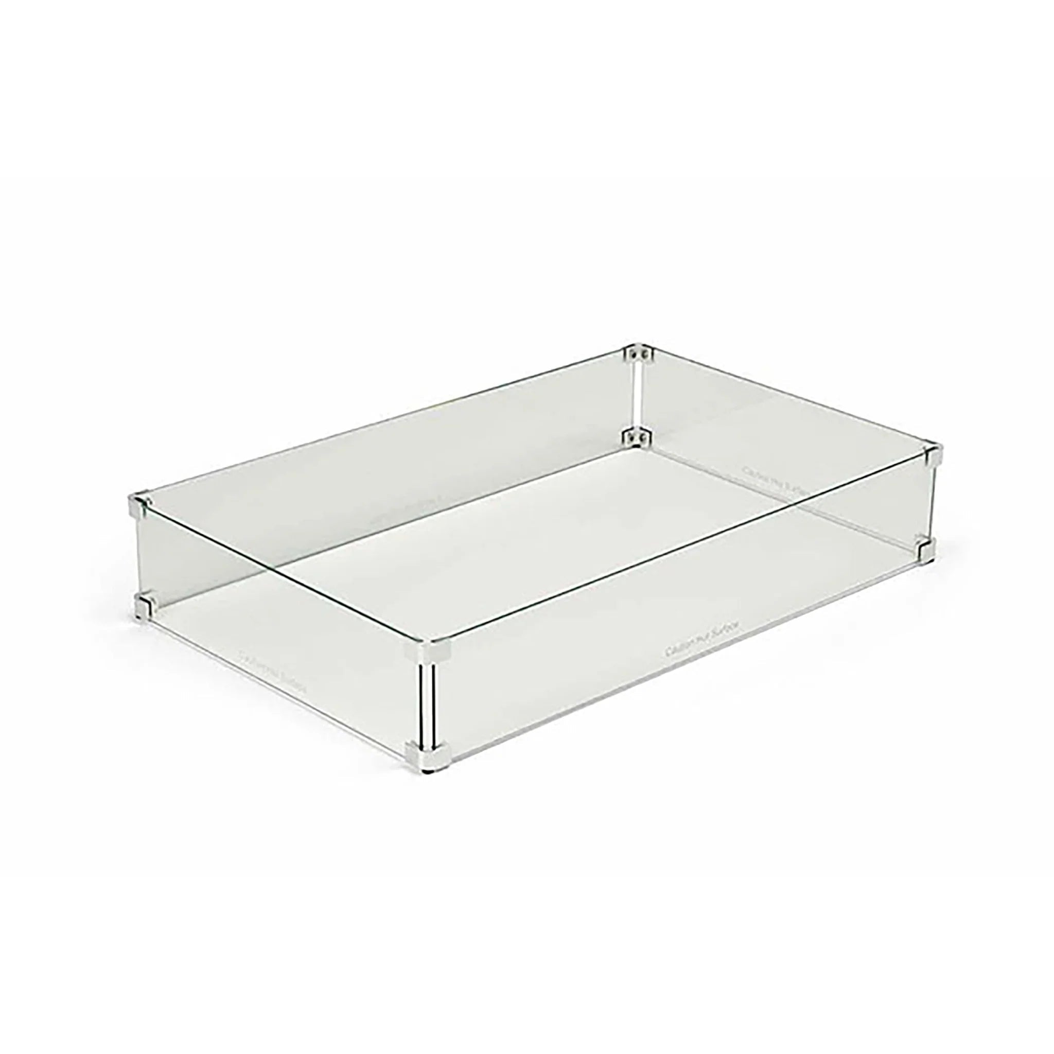 Rectangle Fire Pit Glass Wind Guard by HPC Fire - Fire Pit Windguards by HPC Fire | Buy at Agent BBQ