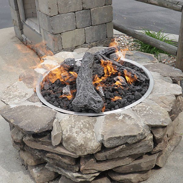 Round Bowl Style Drop - In Fire Pit Pan by HPC Fire - Fire Pit Pans by HPC Fire | Buy at Agent BBQ