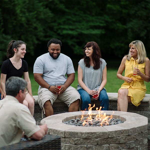 Round Flat Fire Pit Burner Kit - Hi/Lo Electronic Ignition by HPC Fire - Fire Pit Pan and Burner Kit by HPC Fire | Buy at Agent BBQ