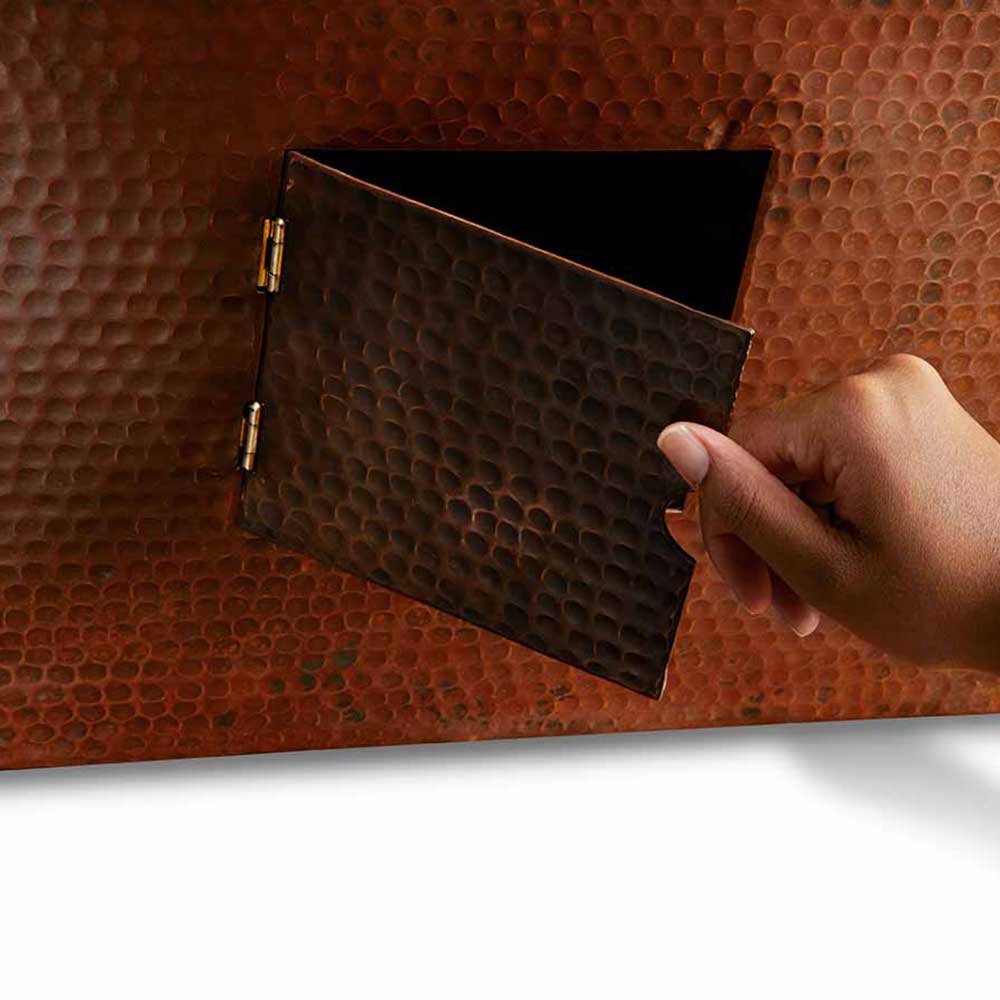 Sedona Hammered Copper Fire and Water Bowl 40" by HPC Fire - Fire & Water Bowls by HPC Fire | Buy at Agent BBQ