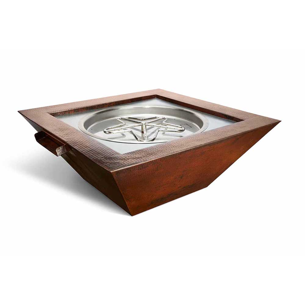Sedona Hammered Copper Torpedo Fire and Water Bowl 40" by HPC Fire - Fire & Water Bowls by HPC Fire | Buy at Agent BBQ