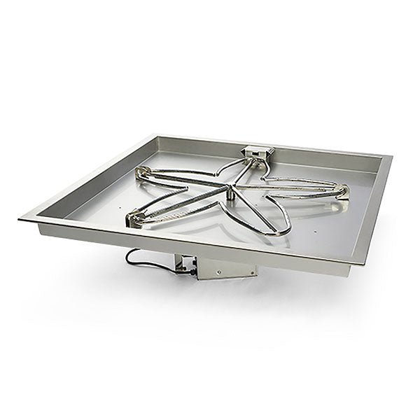 Square Drop - In Fire Pit Burner Kit - On/Off Electronic Ignition by HPC Fire - Fire Pit Electronic Ignition Burner kits by HPC Fire | Buy at Agent BBQ