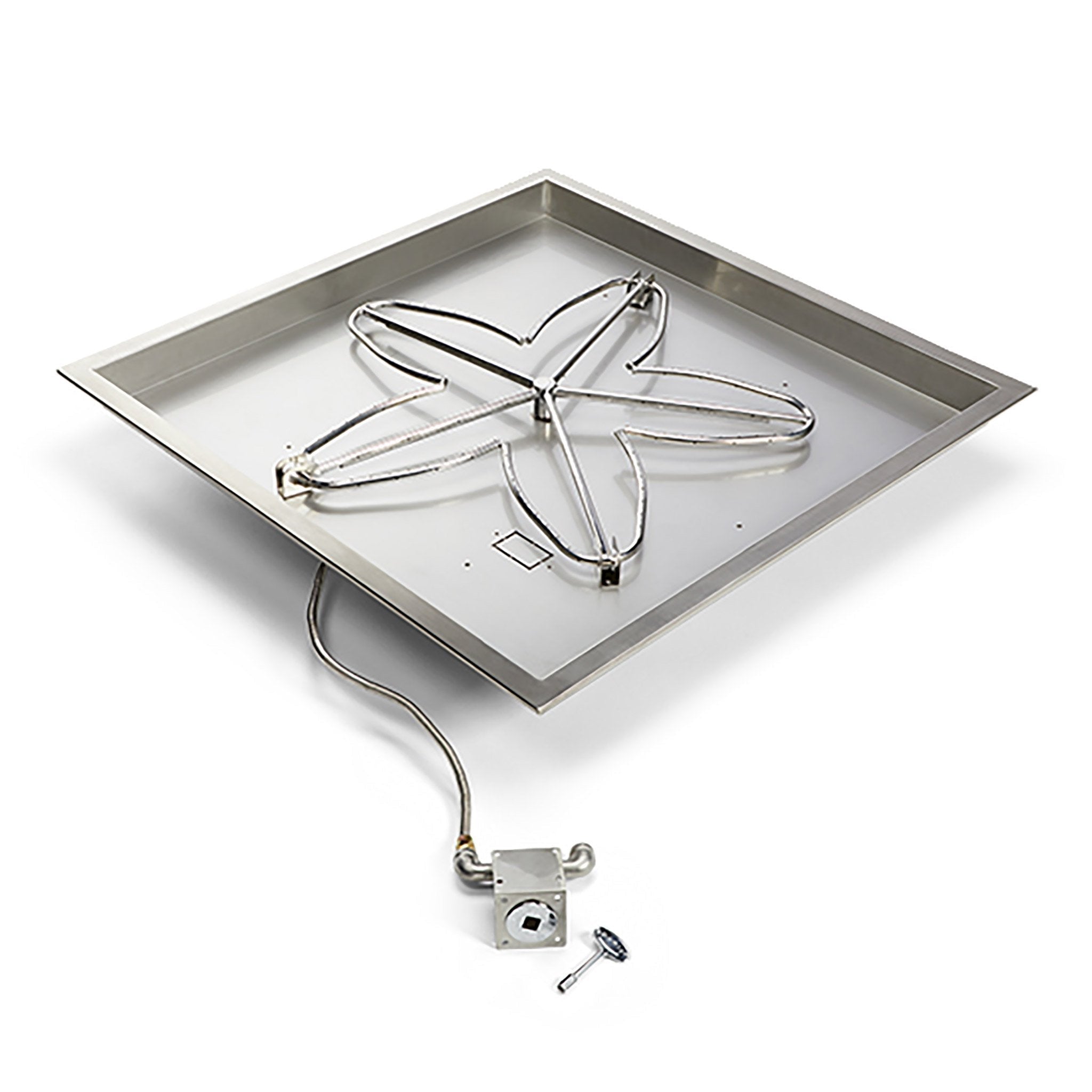 Square Drop - In Ignition Fire Pit Burner Kit Match Lit by HPC Fire - Fire Pit Match Lit Ignition Burner Kits by HPC Fire | Buy at Agent BBQ