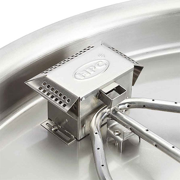 Square Flat Fire Pit Burner Kit Push Button Ignition by HPC Fire - Fire Pit Pan and Burner Kit by HPC Fire | Buy at Agent BBQ