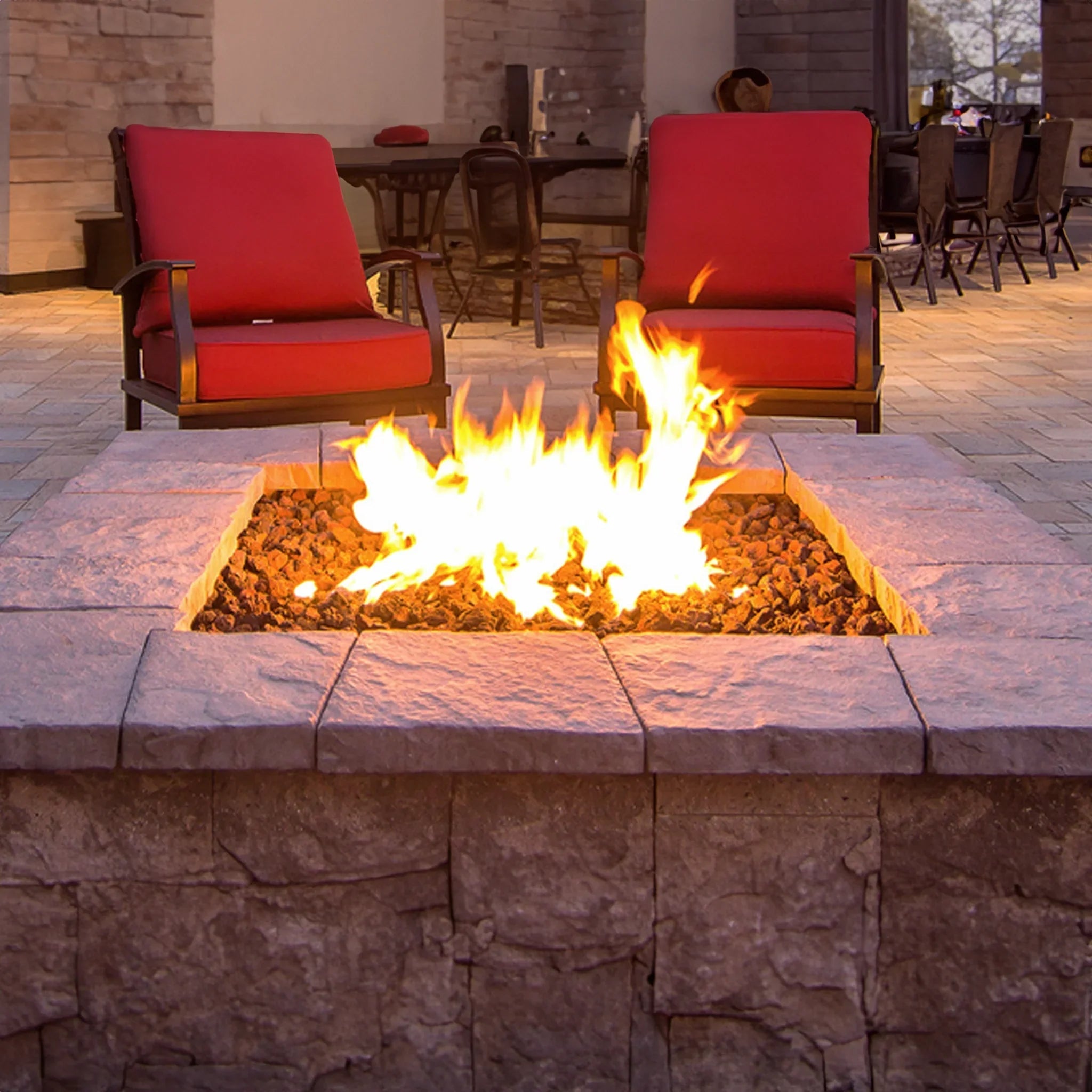Square Stainless Steel Fire Ring by HPC Fire - Fire Pit Rings by HPC Fire | Buy at Agent BBQ