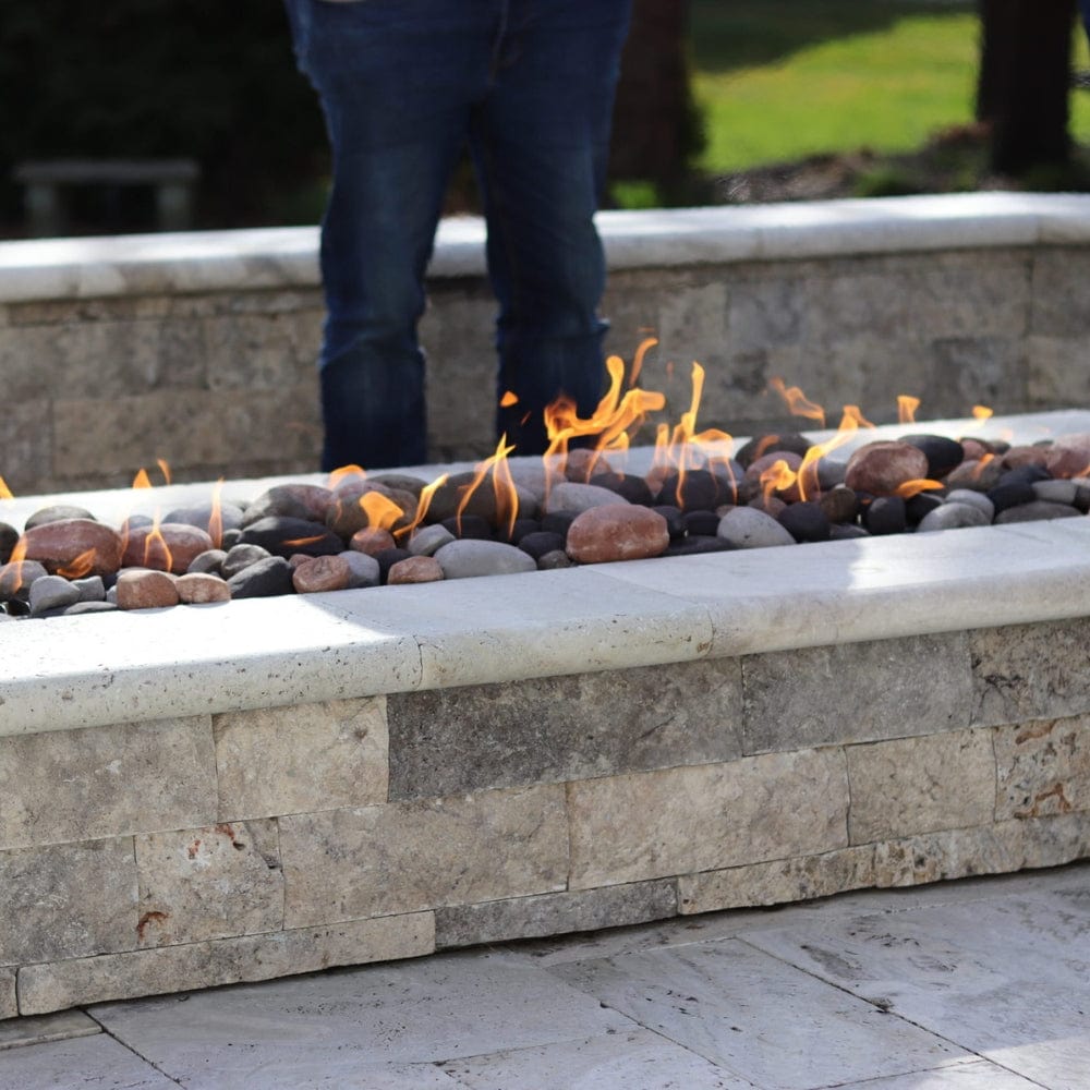 HPC Linear Trough Gas Fire Pit Insert with On/Off Electronic Ignition - by HPC | Buy at Agent BBQ
