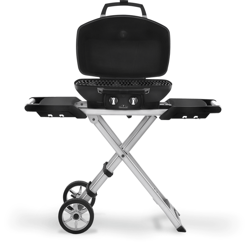 Napoleon TravelQ PRO 285X Portable Propane Gas Grill (Black) with Scissor Cart - PRO285X-BK