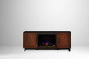 Napoleon Bella Media Console in Walnut | Cineview 26'' Electric Firebox