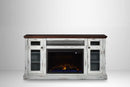 Napoleon Charlotte Media Console in White&Cherry | Cineview 30'' Electric Firebox