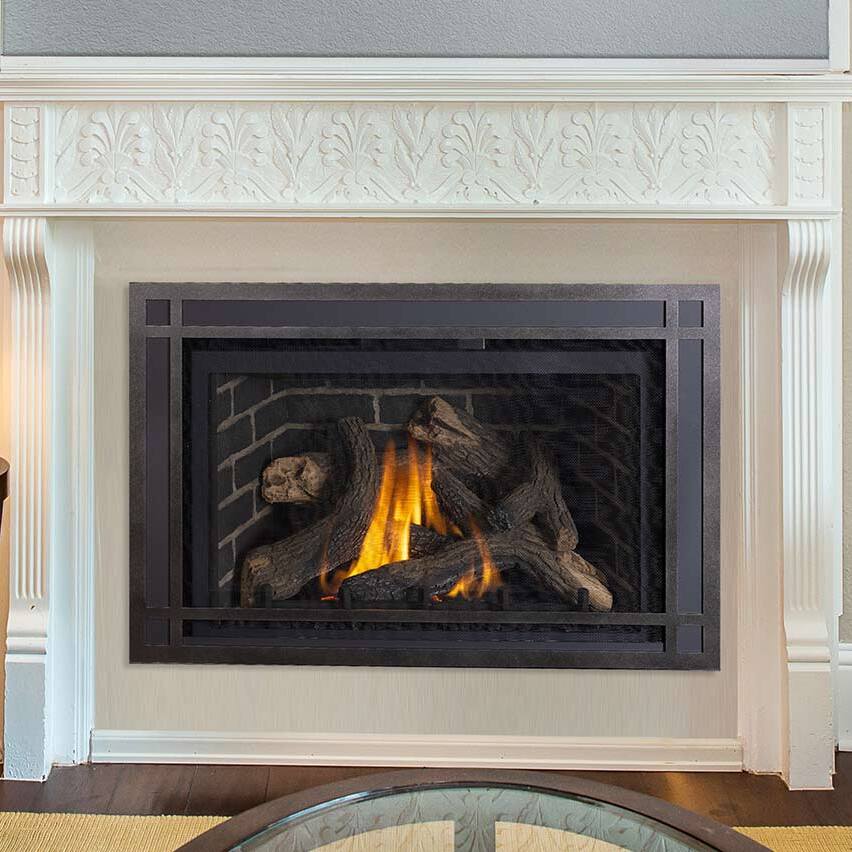 IronStrike Madison Park 32 Direct Vent Gas Fireplace Insert - Gas Fireplace Insert by IronStrike | Buy at Agent BBQ