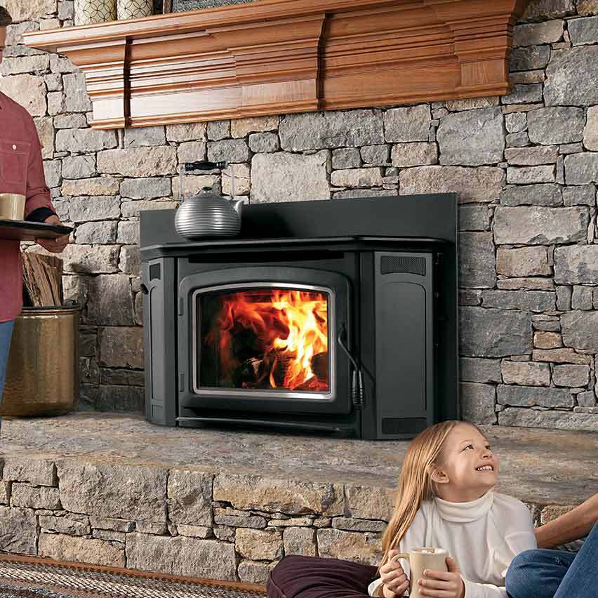 IronStrike Montlake 300 Wood Burning Insert - Wood Fireplace Insert by IronStrike | Buy at Agent BBQ