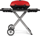 Napoleon TravelQ 285X (Red) Portable Propane Gas Grill with Scissor Cart and Griddle - TQ285X-RD-1-A