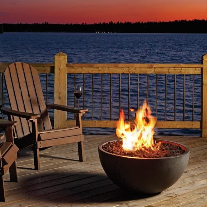 Kingsman FPB30 Fire Bowl - 30"W x 14"H - Fire Bowl by Kingsman | Buy at Agent BBQ