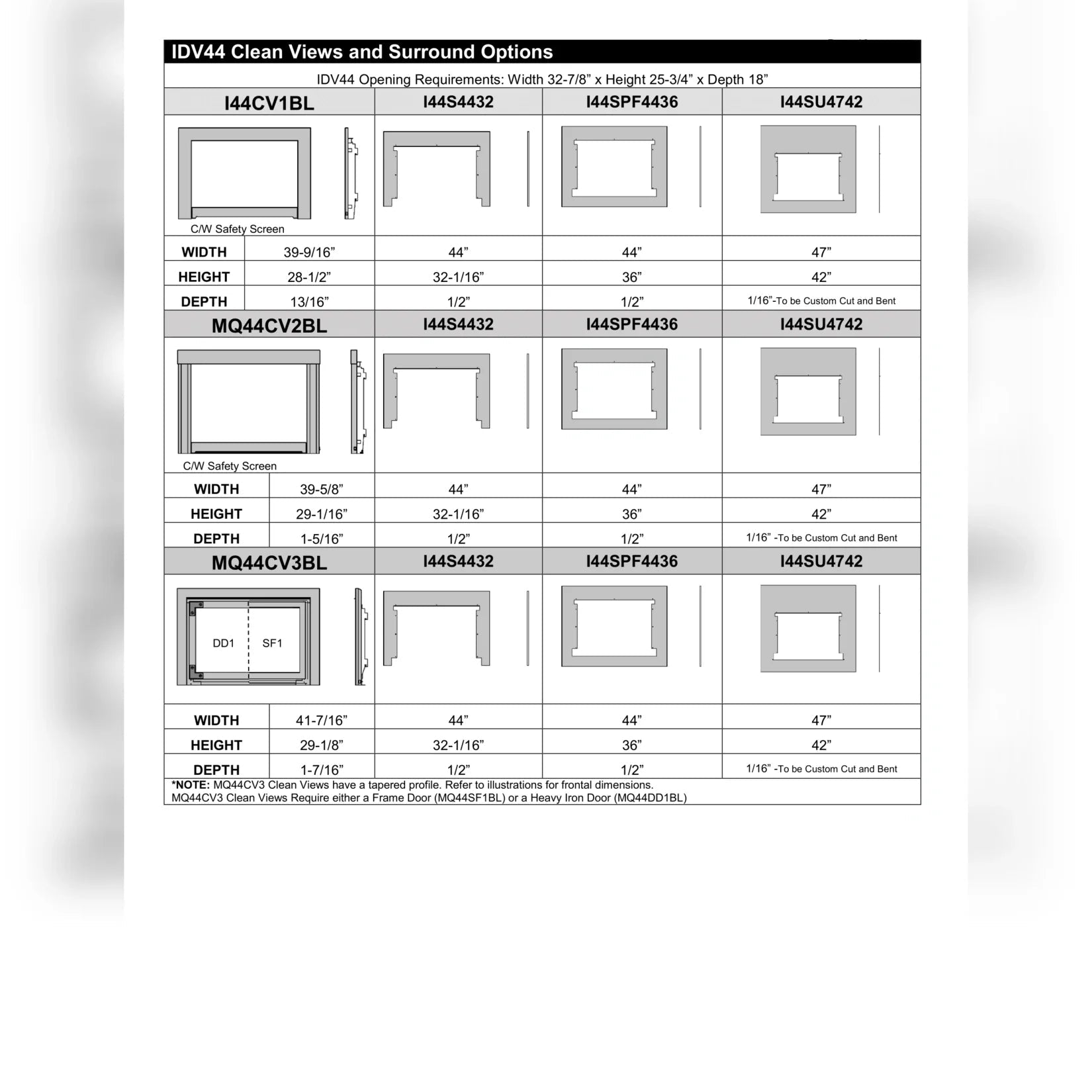 Kingsman IDV44 Direct Vent Gas Fireplace Insert - Gas Fireplace by Kingsman | Buy at Agent BBQ