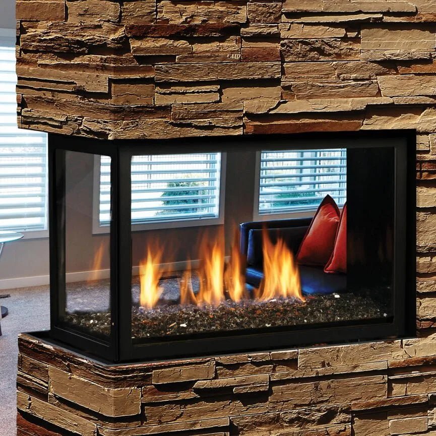 Kingsman MCVP42NH Zero Clearance Multi - Sided Direct Vent Gas Fireplace - 42" - Ceramic Glass - Gas Fireplace by Kingsman | Buy at Agent BBQ