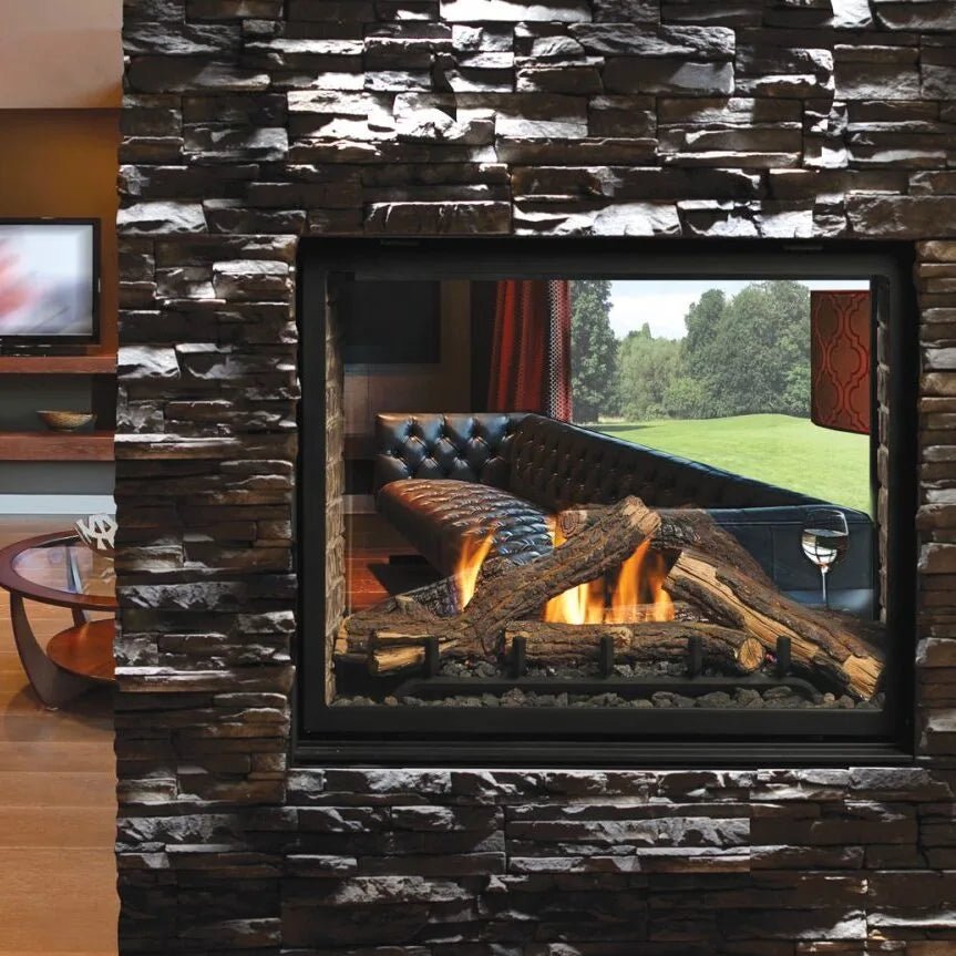 Kingsman MCVST42 Zero Clearance See - Through Direct Vent Gas Fireplace - Tempered Glass - Gas Fireplace by Kingsman | Buy at Agent BBQ