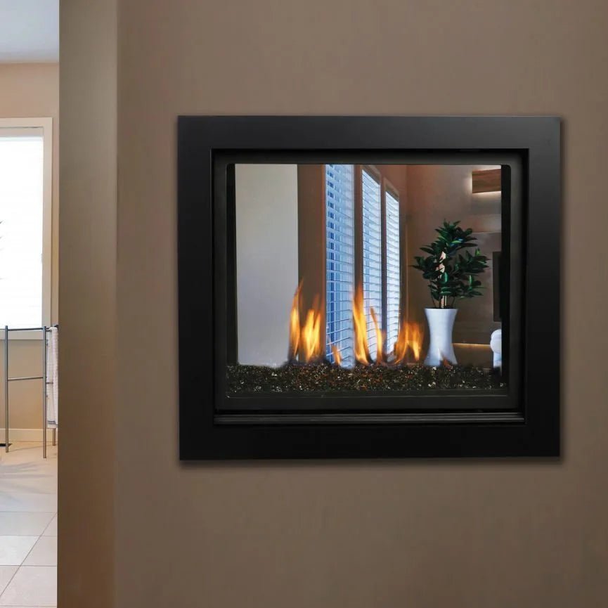 Kingsman MCVST42NH Zero Clearance See - Through Direct Vent Gas Fireplace - Ceramic Glass - Gas Fireplace by Kingsman | Buy at Agent BBQ