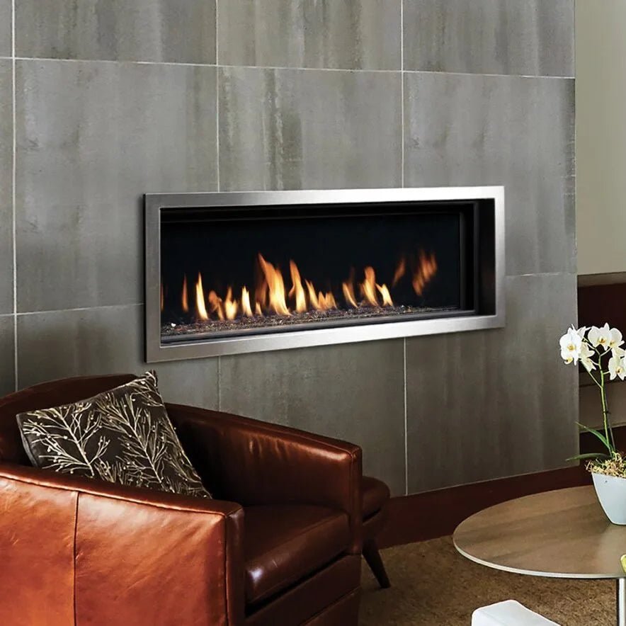 Kingsman ZCVRB60 Zero Clearance Linear Direct Vent Gas Fireplace - 60" - Gas Fireplace by Kingsman | Buy at Agent BBQ
