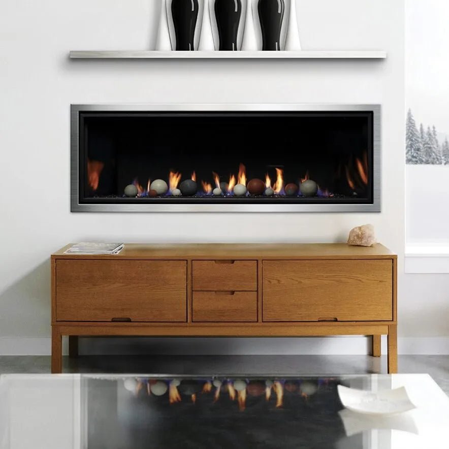 Kingsman ZCVRB60 Zero Clearance Linear Direct Vent Gas Fireplace - 60" - Gas Fireplace by Kingsman | Buy at Agent BBQ