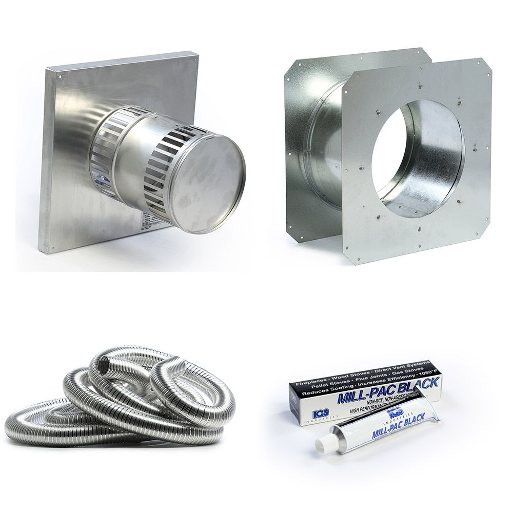 Kingsman ZDVHSK5 5ft Horizontal Vent Termination Kit - Venting by Kingsman | Buy at Agent BBQ