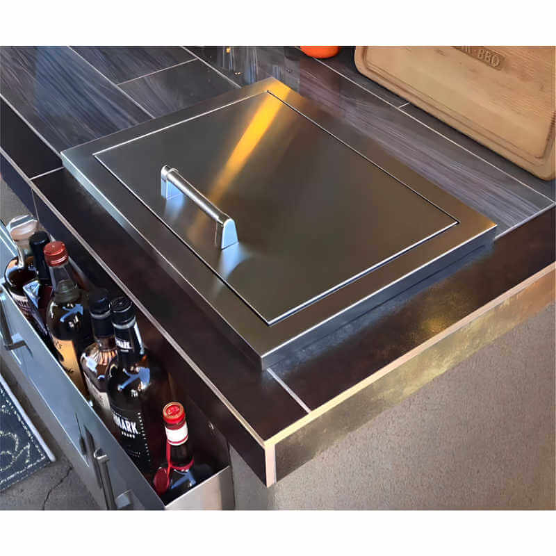 Kokomo Grills 23 - Inch Drop - In Stainless Steel Ice Chest - KO - AIC - Ice Chest by Kokomo Grills | Buy at Agent BBQ