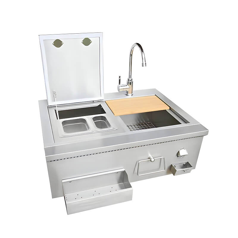 Kokomo Grills 30 Inch Built - In Bartender Cocktail Station - KO - BRTNDR - Beverage & Prep Station by Kokomo Grills | Buy at Agent BBQ