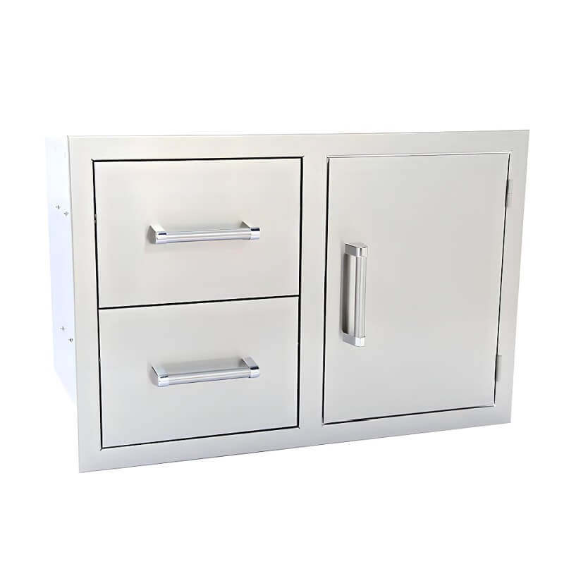 Kokomo Grills 32 Inch Access Door and Double Drawer Combo - KO - ALPDC - Outdoor Kitchen Combo by Kokomo Grills | Buy at Agent BBQ
