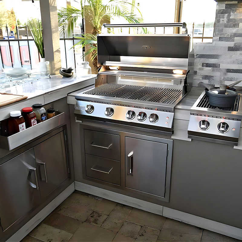 Kokomo Grills 32 Inch Access Door and Double Drawer Combo - KO - ALPDC - Outdoor Kitchen Combo by Kokomo Grills | Buy at Agent BBQ