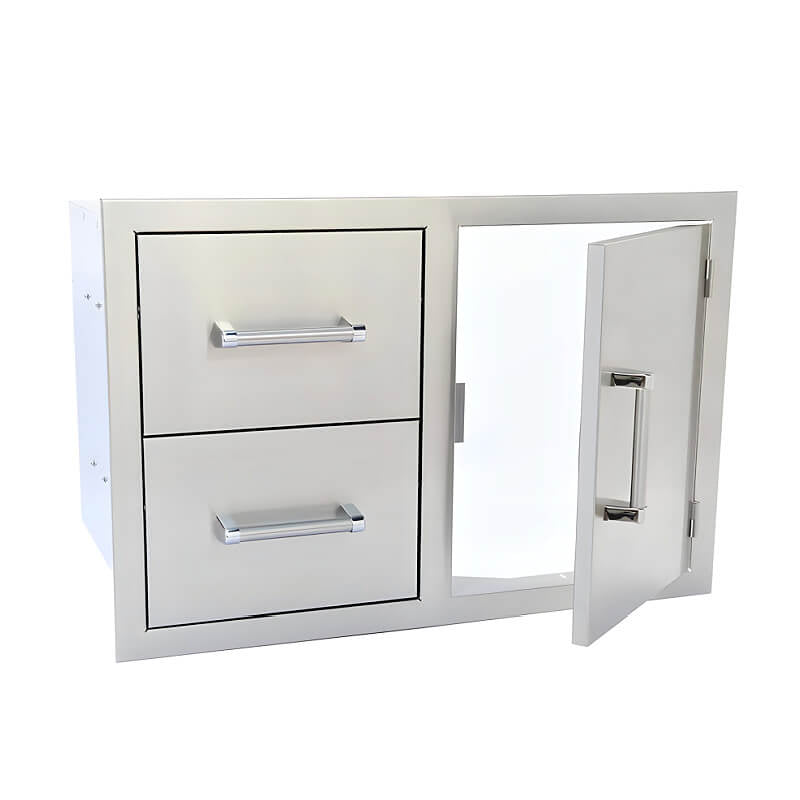 Kokomo Grills 32 Inch Access Door and Double Drawer Combo - KO - ALPDC - Outdoor Kitchen Combo by Kokomo Grills | Buy at Agent BBQ