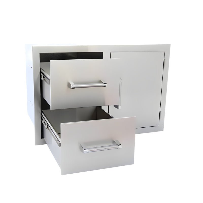 Kokomo Grills 32 Inch Access Door and Double Drawer Combo - KO - ALPDC - Outdoor Kitchen Combo by Kokomo Grills | Buy at Agent BBQ
