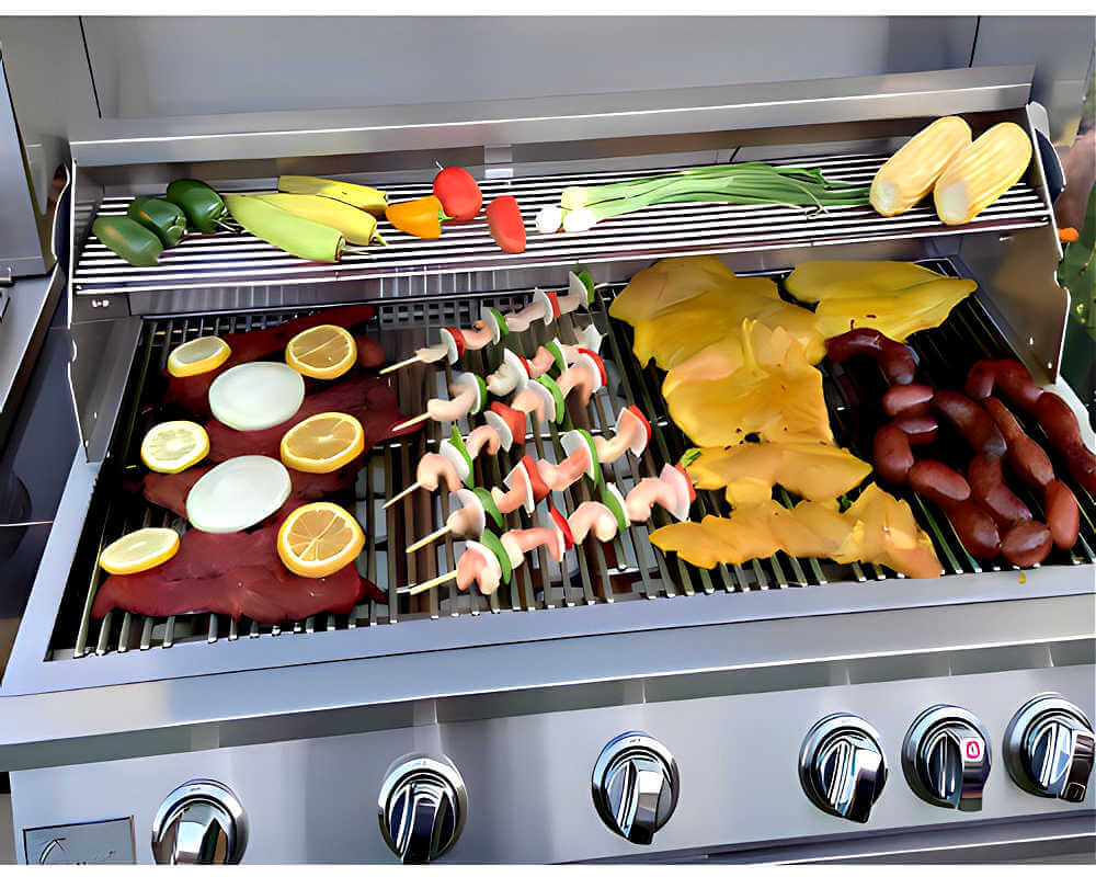 Kokomo Grills 40 Inch 5 Burner Built In Gas Grill with Infrared Backburner - Built In Gas Grill by Kokomo Grills | Buy at Agent BBQ