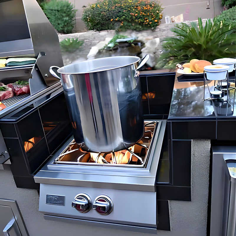 Kokomo Grills Built - in Stainless Steel Power Burner with Removable Wok - KO - PB - Power Burner by Kokomo Grills | Buy at Agent BBQ